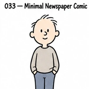 #033 Minimal Newspaper Comic