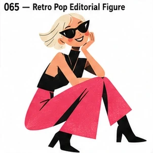 #065 Retro Pop Editorial Figure