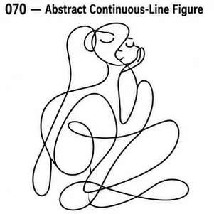#070 Abstract Continuous-Line Figure
