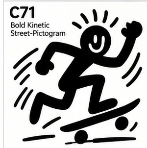 #071 Bold Kinetic Street-Pictogram