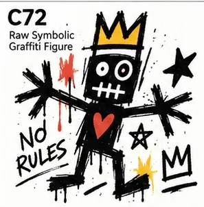 #072 Raw Symbolic Graffiti Figure