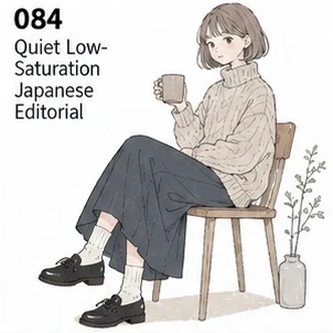 #084 Quiet Low-Saturation Japanese Editorial