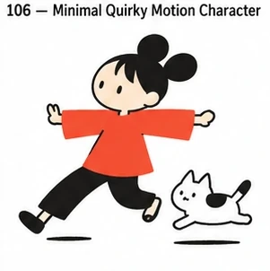 #106 Minimal Quirky Motion Character
