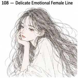 #108 Delicate Emotional Female Line
