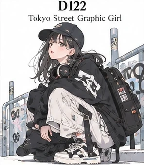 #122 Tokyo Street Graphic Girl