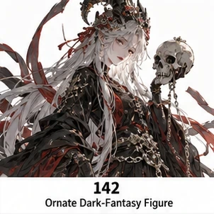 #142 Ornate Dark-Fantasy Figure