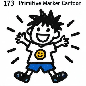 #173 Primitive Marker Cartoon