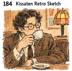 #184 Kissaten Retro Sketch