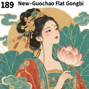 #189 New-Guochao Flat Gongbi