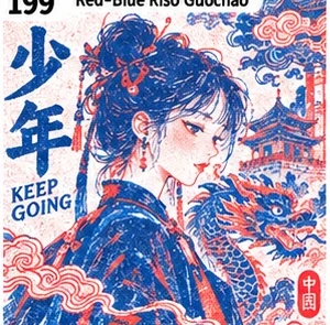 #199 Red-Blue Riso Guochao
