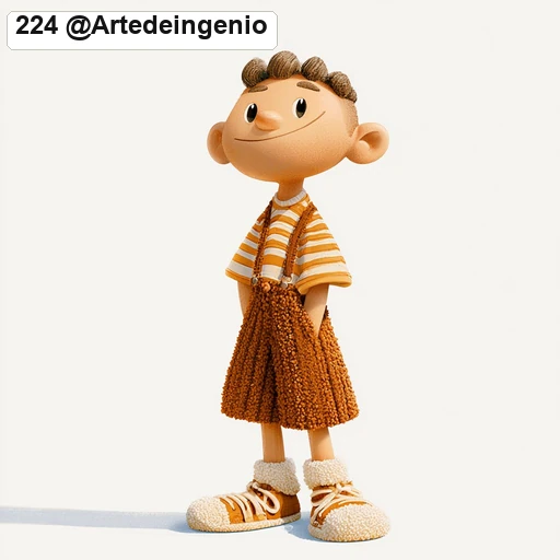#224 Retro 70s Tactile Wool & Clay Stop-Motion Puppet