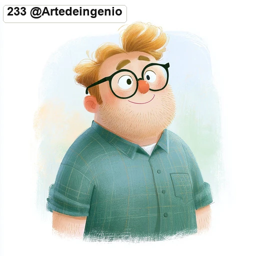 #233 Warm Gouache & Colored Pencil Storybook Character