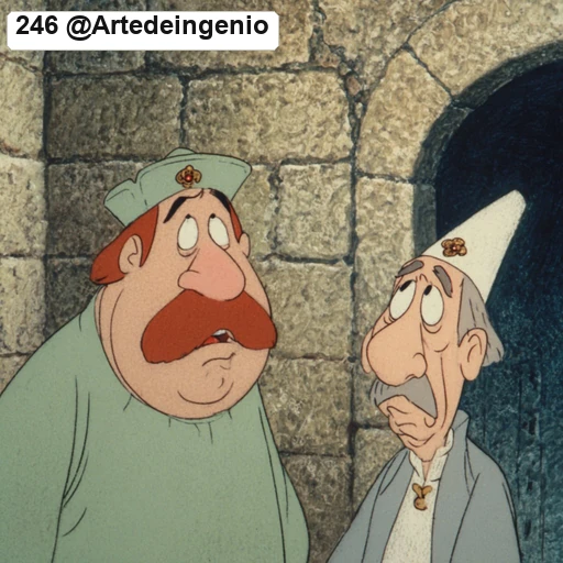 #246 Vintage 70s European Comic Animation Cel