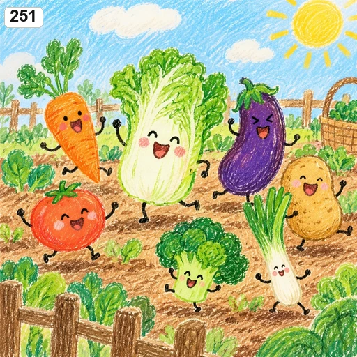 #251 Charming Children Crayon Storybook