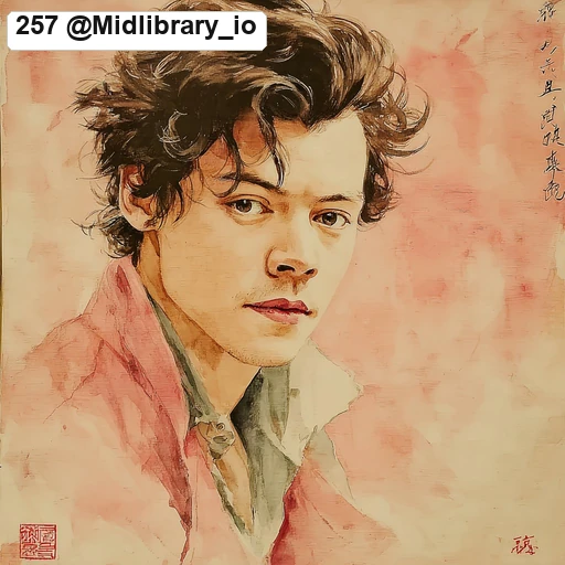 #257 Romantic Pink Watercolor Sumi-e Wash
