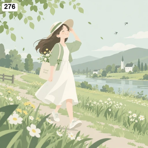 #276 Clean Airy Flat Vector Illustration