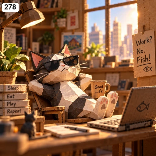 #278 Vox 3D Origami Collage Animation